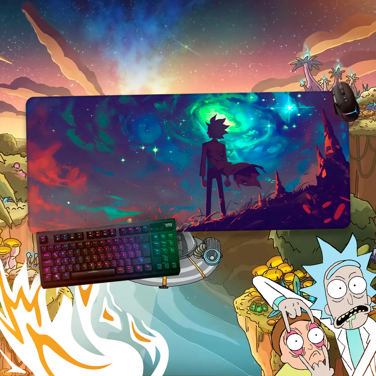 MOUSEPAD RICK AND MORTY