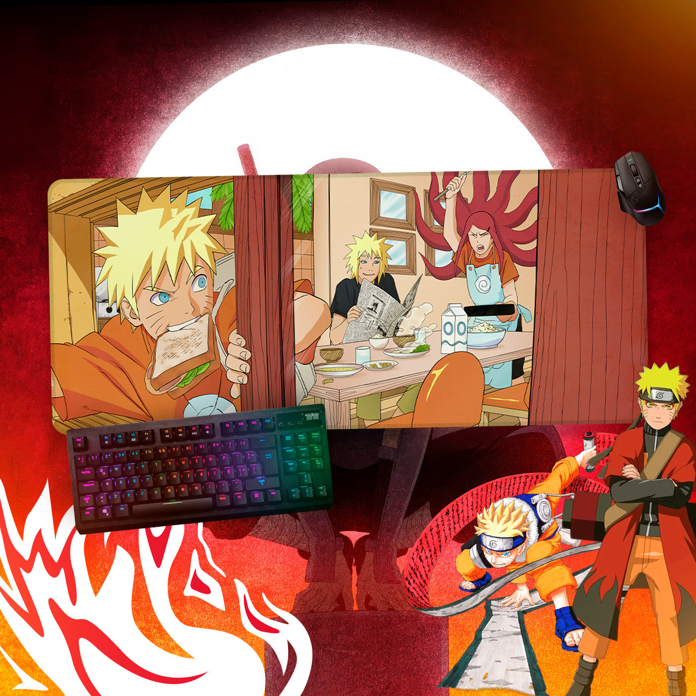 Mousepads Naruto 80x40cm