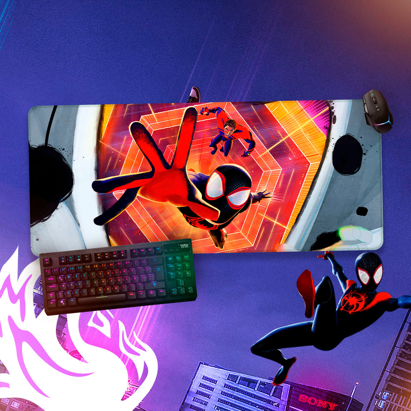 Mousepad Spiderman 80x40cm