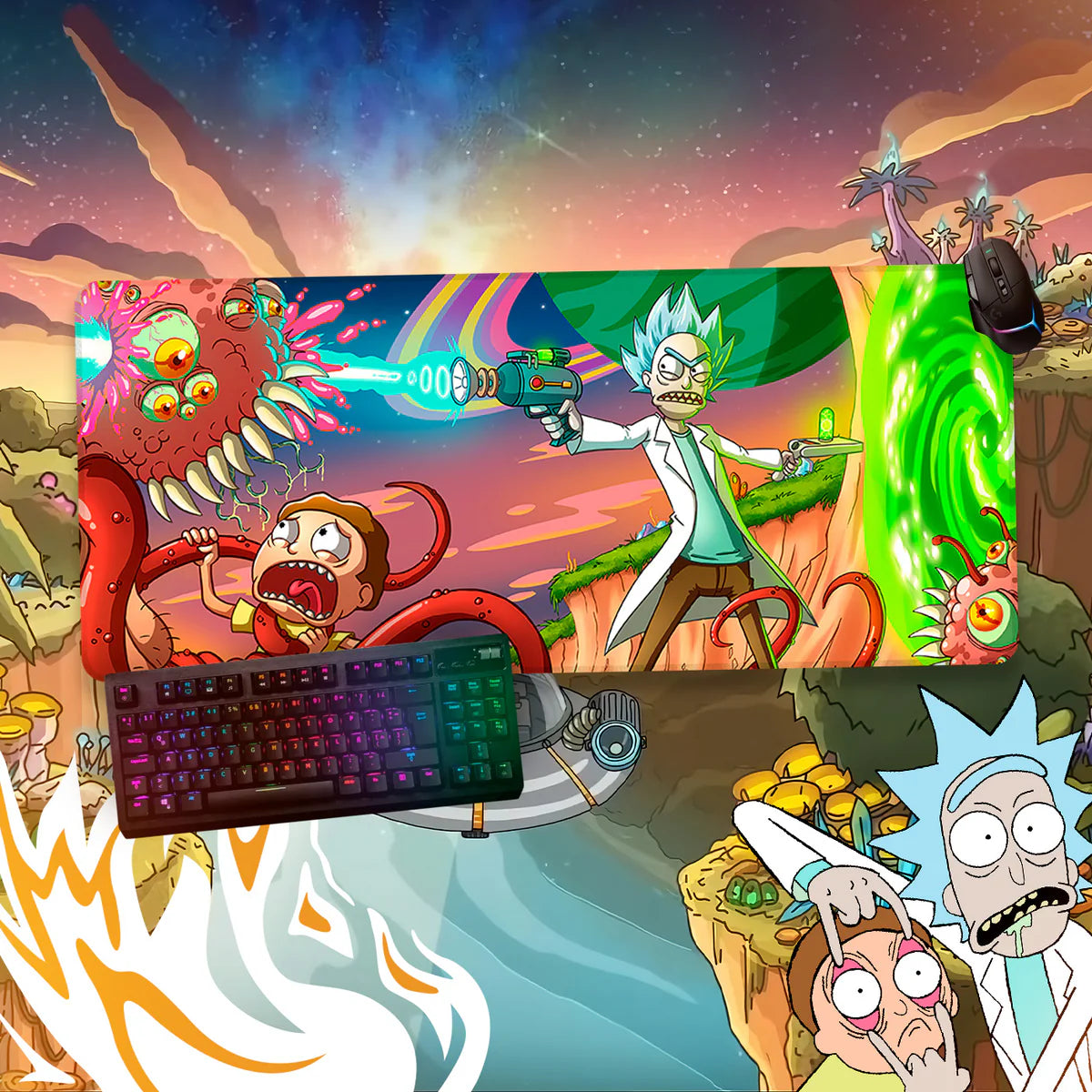 MOUSEPAD RICK AND MORTY