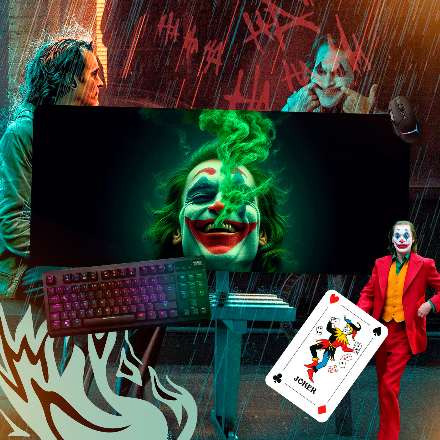 Mousepads Joker 80x40cm