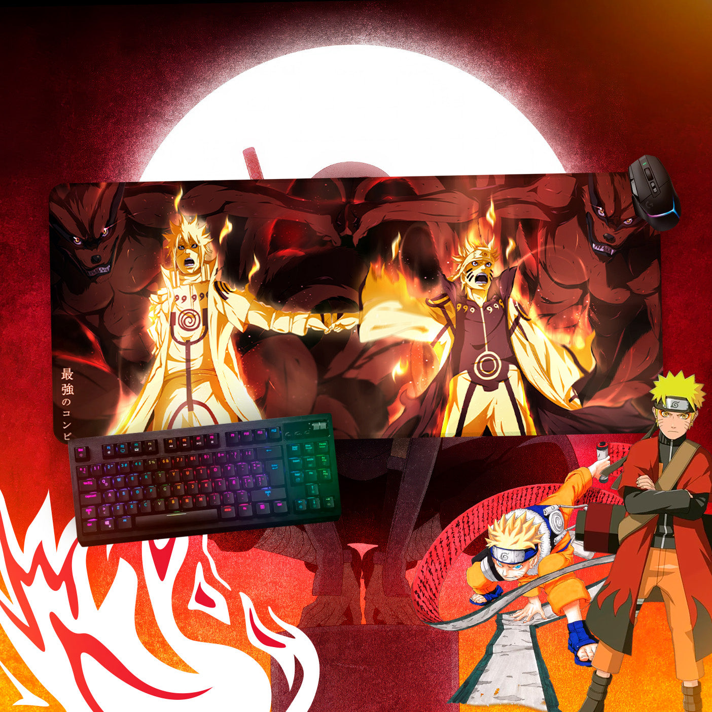 Mousepads Naruto 80x40cm