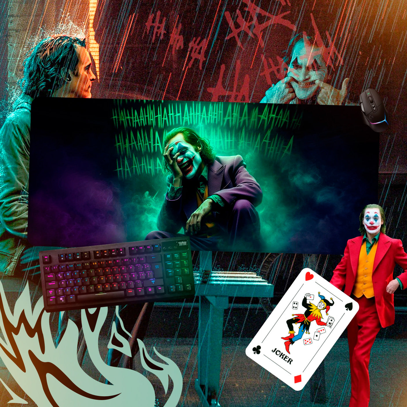 Mousepads Joker 80x40cm