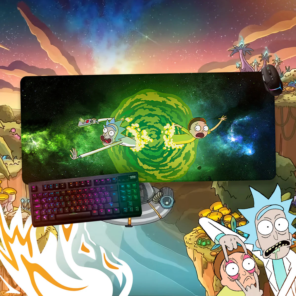 MOUSEPAD RICK AND MORTY