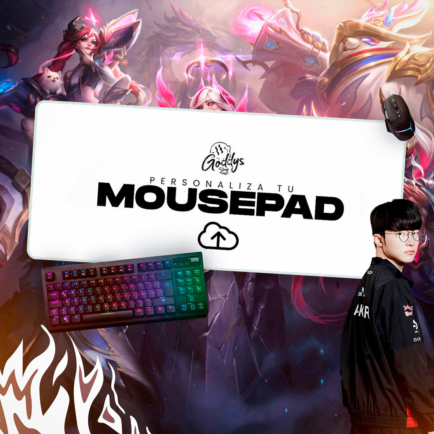 Mousepads T1 Champion 2025 80x40cm