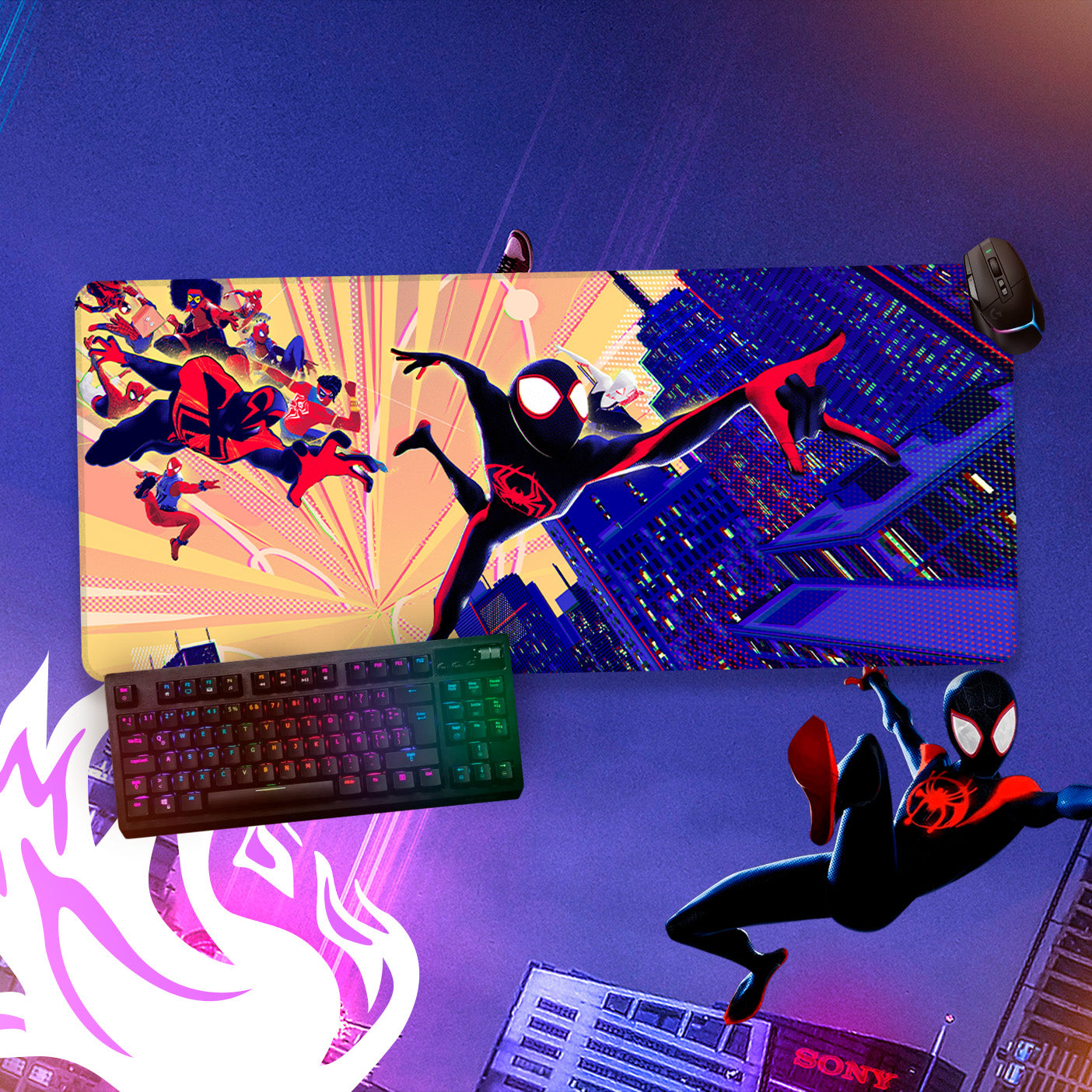Mousepad Spiderman 80x40cm