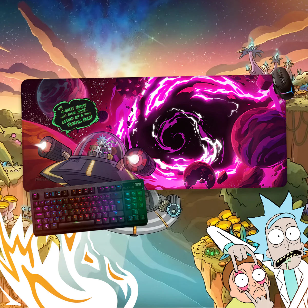 MOUSEPAD RICK AND MORTY