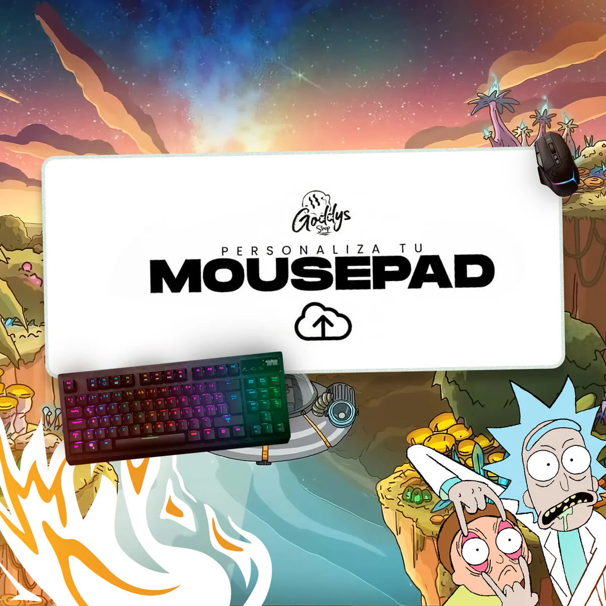 MOUSEPAD RICK AND MORTY