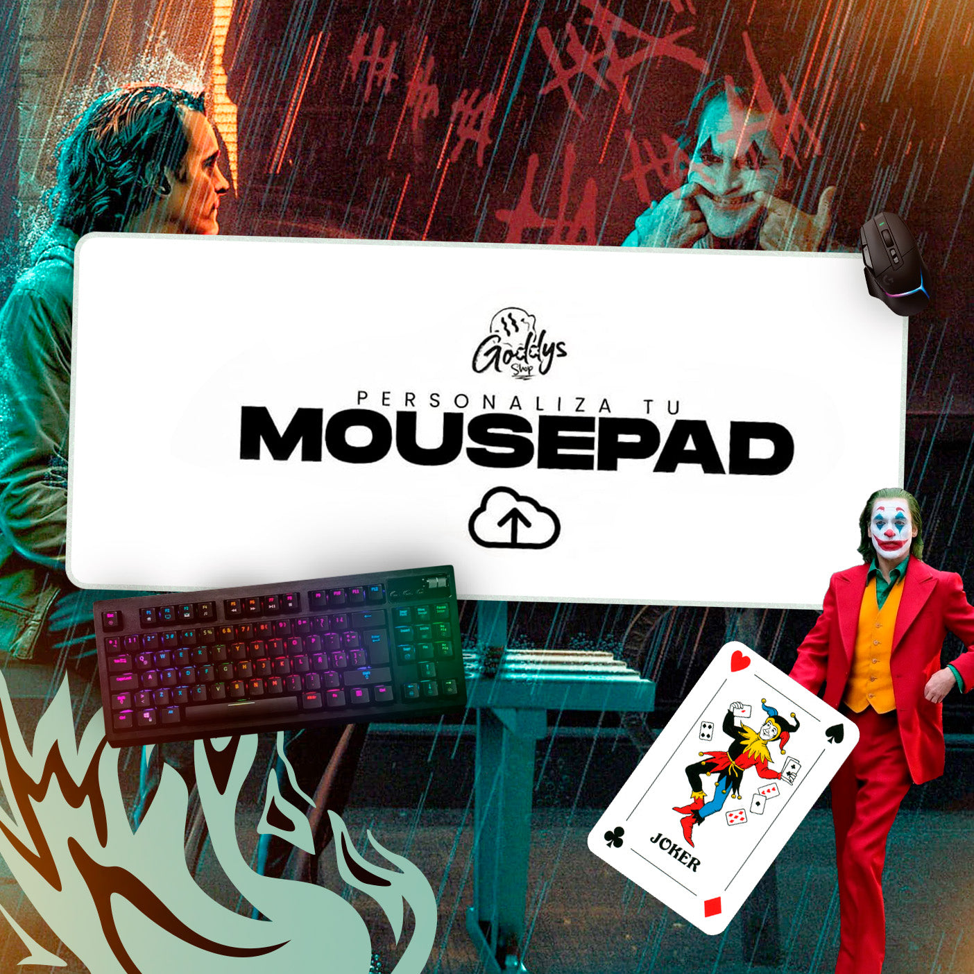 Mousepads Joker 80x40cm