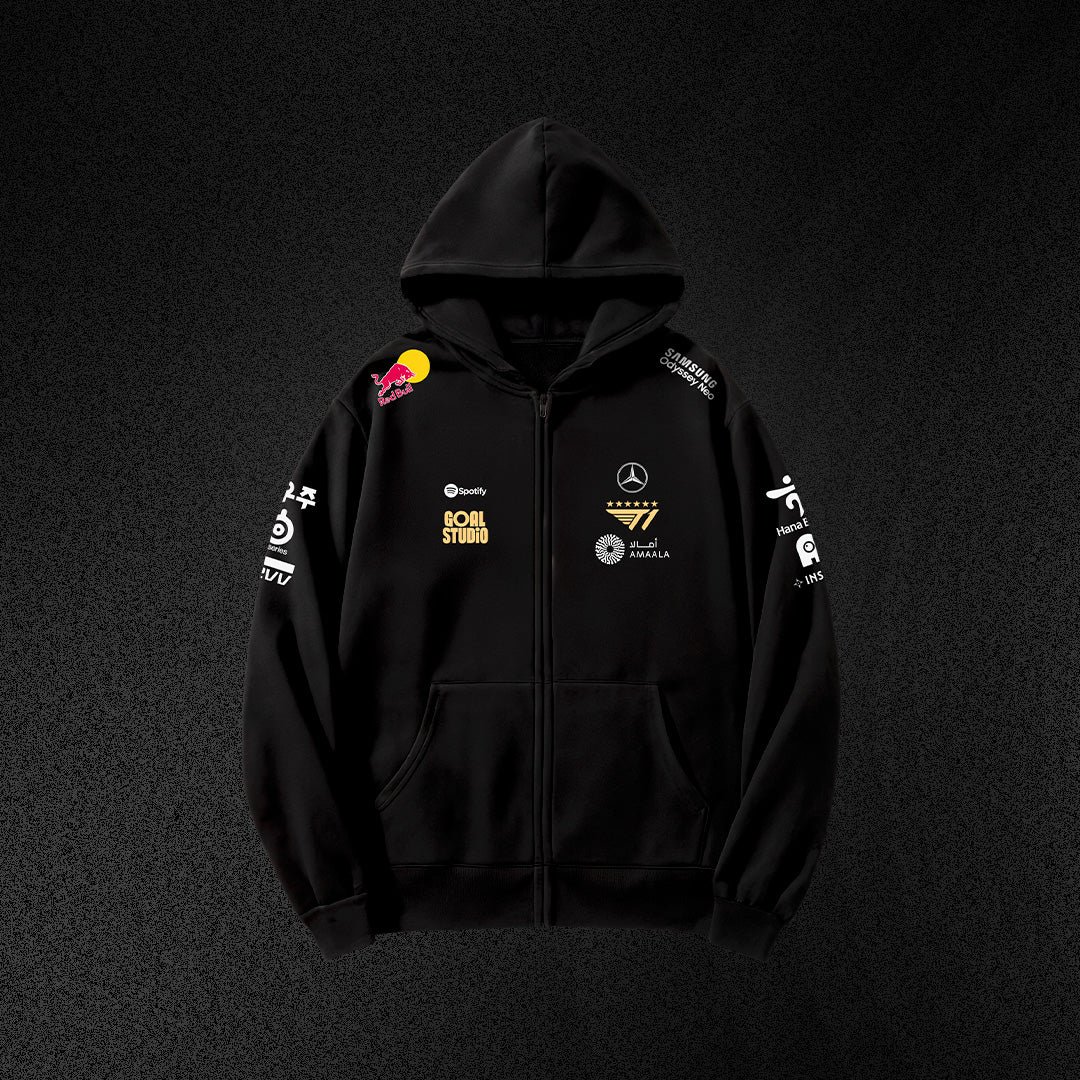 POLERA CON CIERRE T1 NEGRA