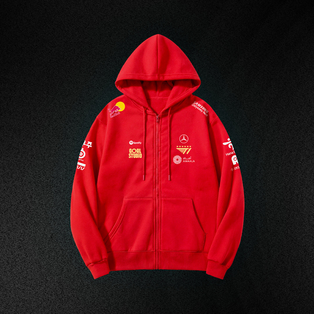 POLERA CON CIERRE T1 ROJA