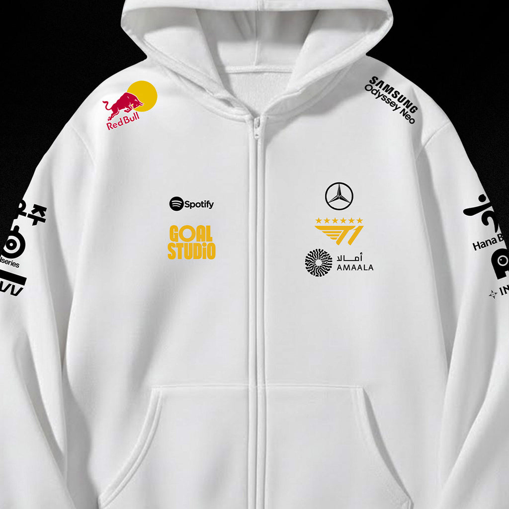 POLERA CON CIERRE T1 BLANCA