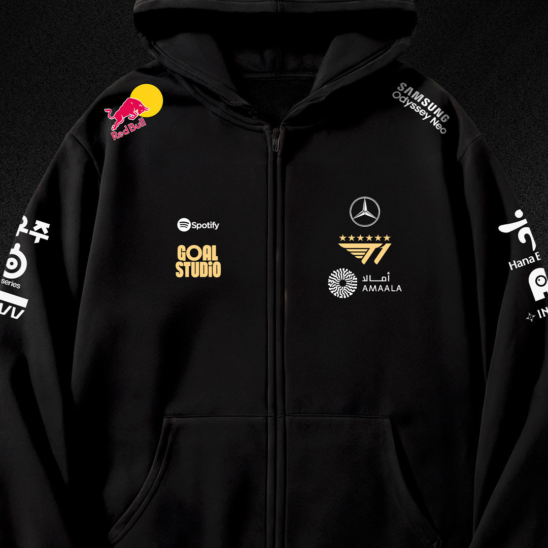 POLERA CON CIERRE T1 NEGRA