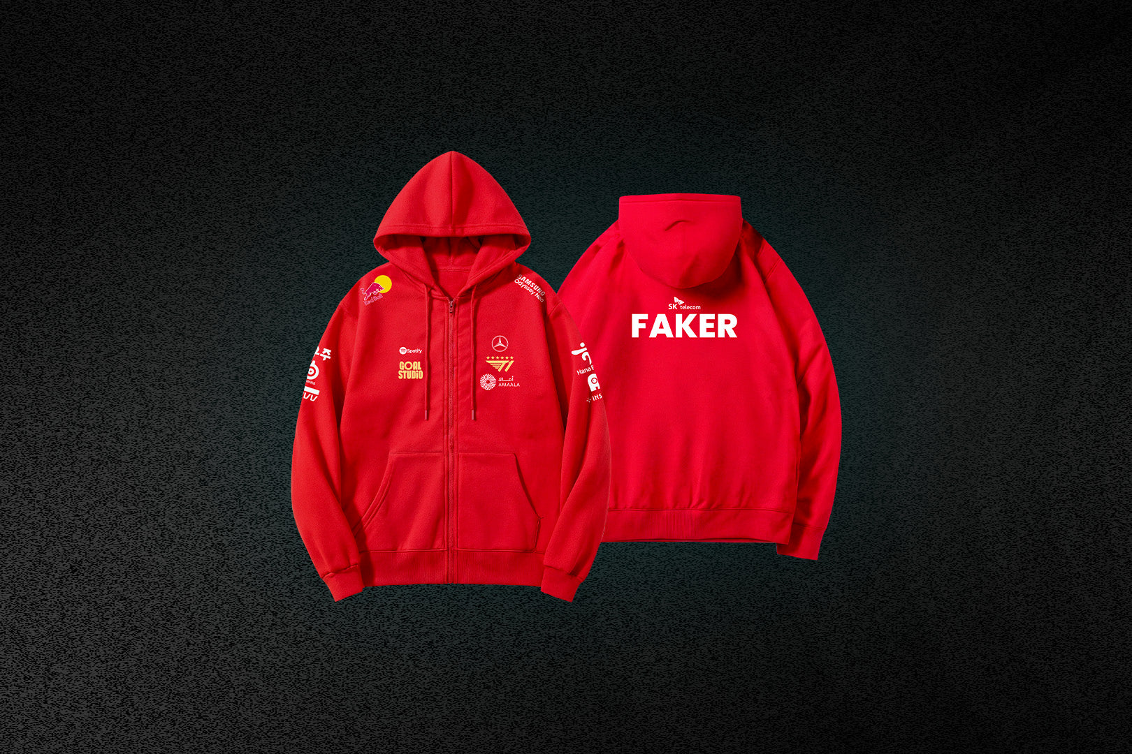 POLERA CON CIERRE T1 ROJA