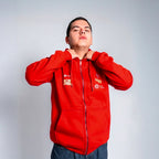 POLERA CON CIERRE T1 ROJA